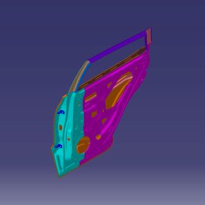 درب عقب راست ام وی ام X55